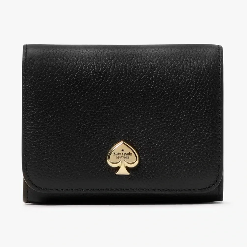 Kate Spade Black Wallet with Gold Accent - Picture 1 of 4